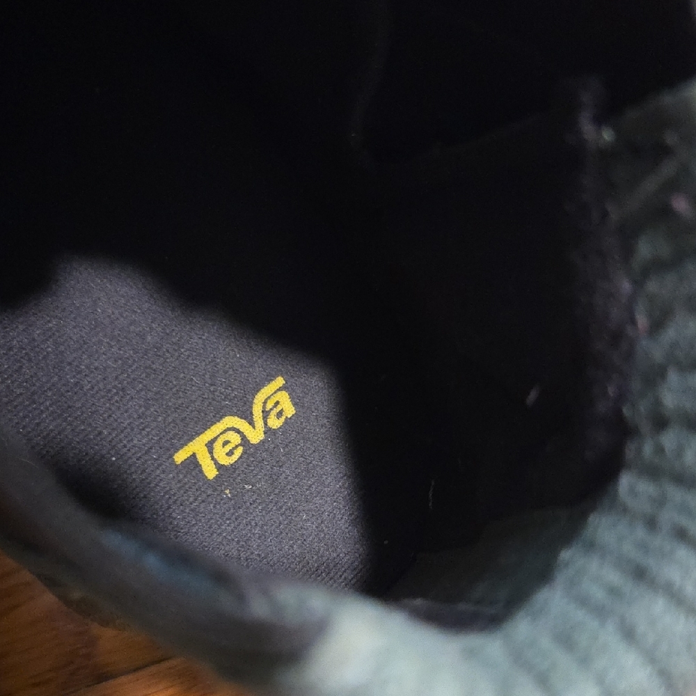 Teva Olive Green Quilted Slip-On Bootie Slippers - Picture 9 of 9